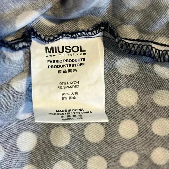 Miusol Rock A Billy Polka Dot Fit & Flare Dress E10 - Picture 6 of 8